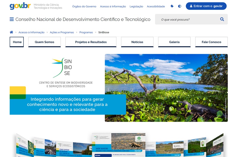 Maritaca Divulgacao Cientifica - Servicos - Websites - Sinbiose - AGO24